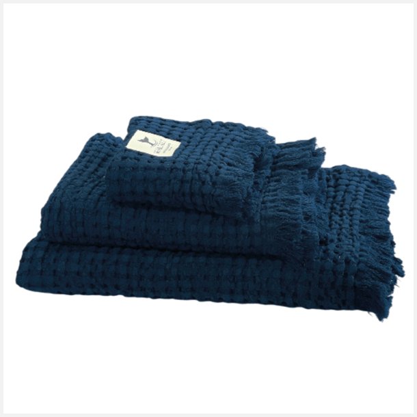 MB SEA &SALT H�ndkl�der Vaflet Navy 3 stk 30x50 - 50x100 - 70x140 cm