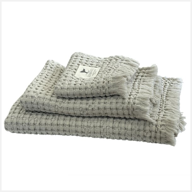MB SEA &SALT H�ndkl�der Vaflet Beige 3 stk 30x50 - 50x100 - 70x140 cm